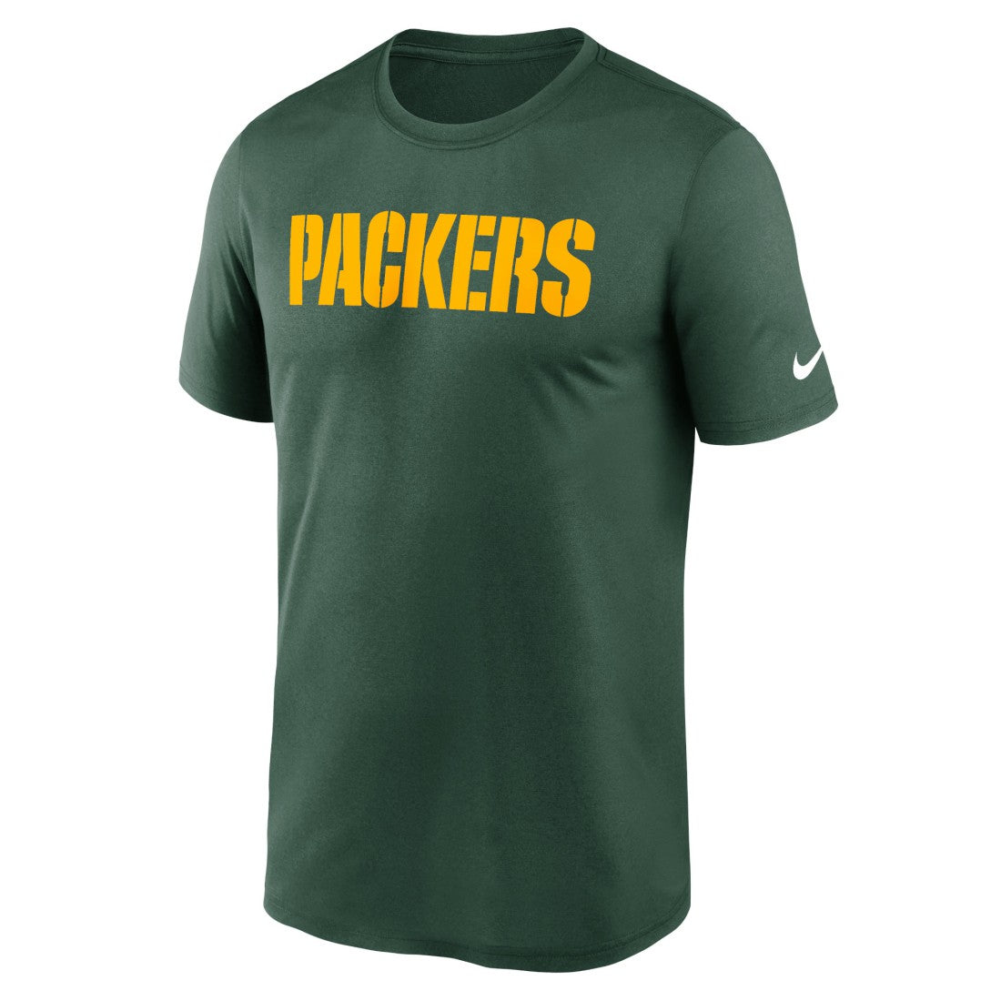Green Bay Packers Primetime Legend Wordmark Performance T-Shirt - Green - Nike