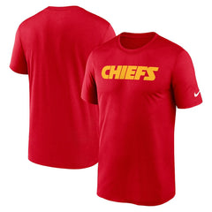 Kansas City Chiefs Primetime Legend Wordmark Performance T-Shirt - Red - Nike