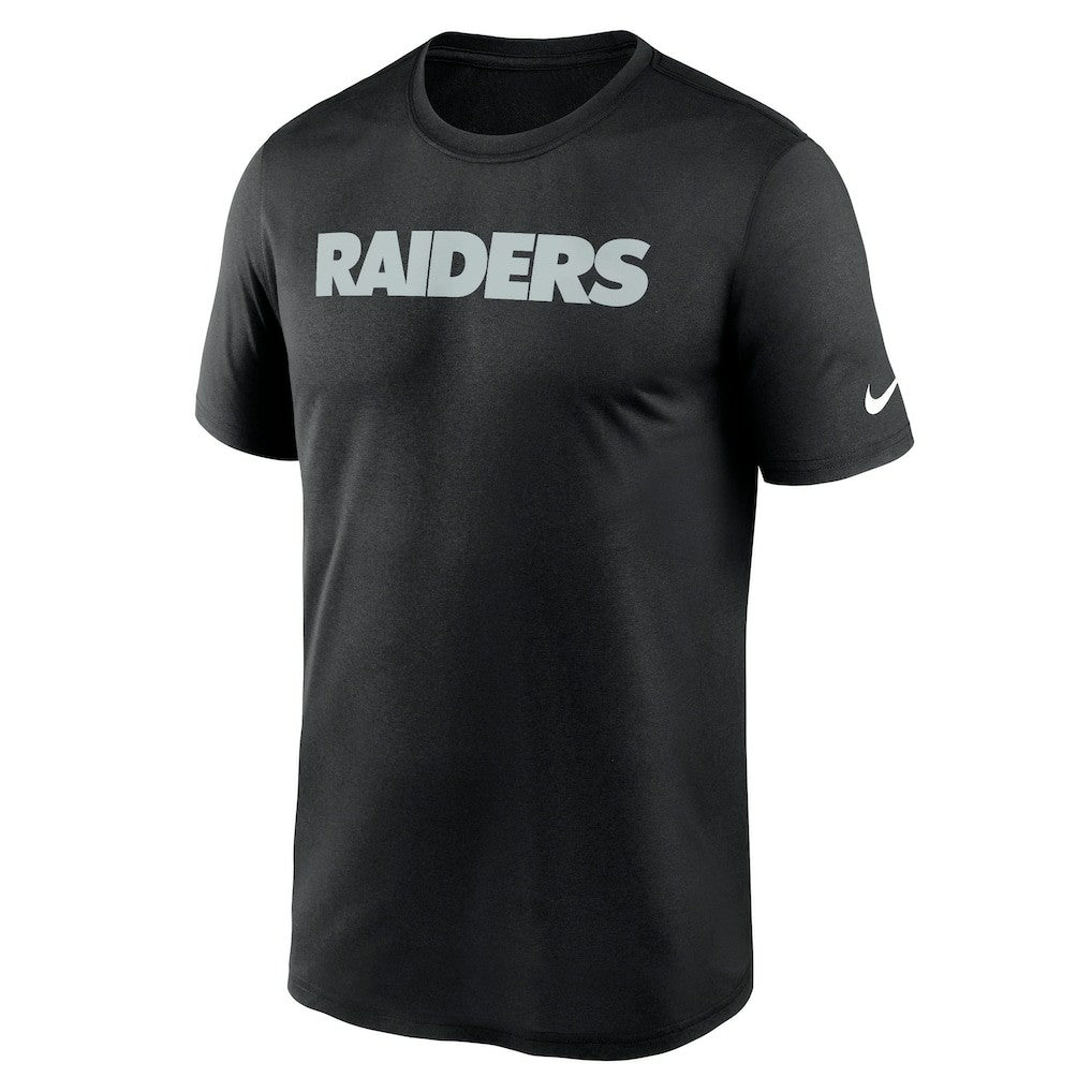 Las Vegas Raiders Primetime Legend Wordmark Performance T-Shirt - Black - Nike