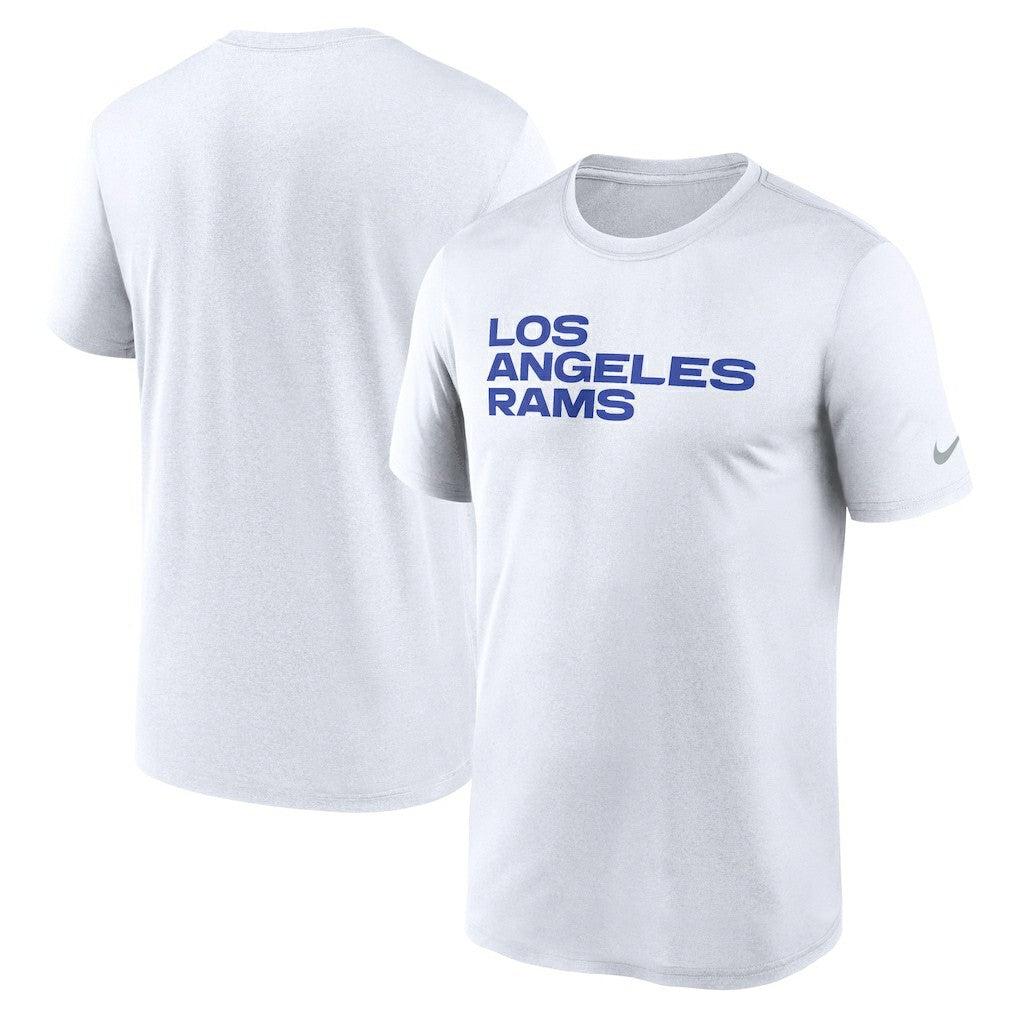 Los Angeles Rams Primetime Legend Wordmark Performance T-Shirt - White - Nike
