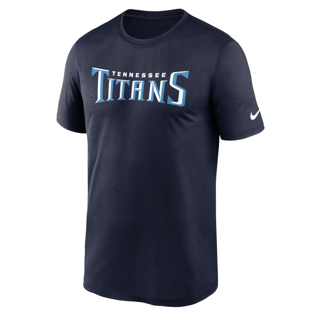 Tennessee Titans Primetime Legend Wordmark Performance T-Shirt - Navy - Nike