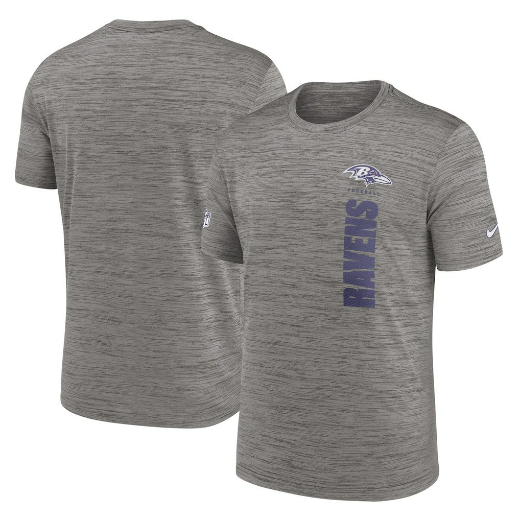 Baltimore Ravens Sideline Velocity Dri-FIT T-Shirt - Gray - Nike