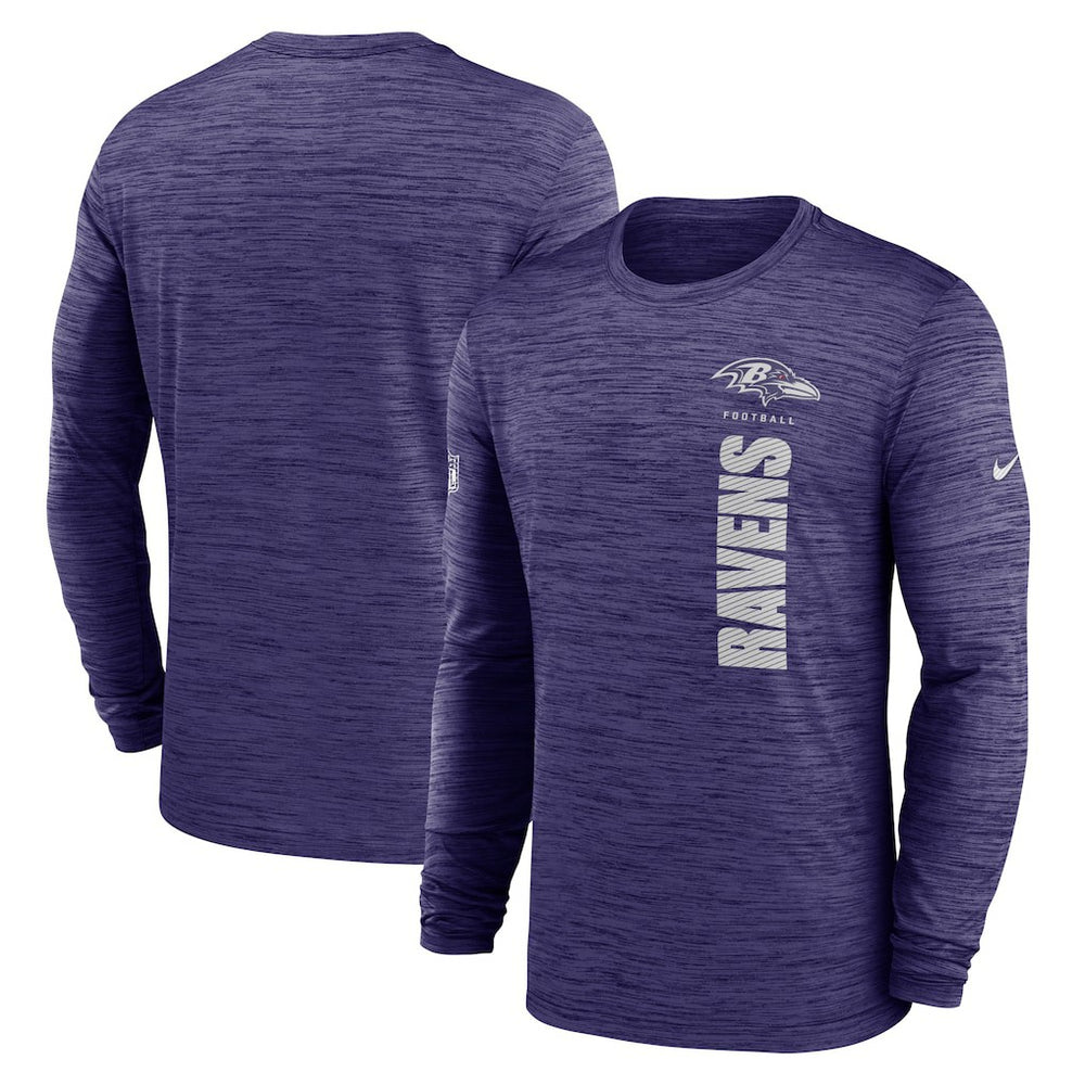Baltimore Ravens Sideline Velocity Dri-FIT Long Sleeve T-Shirt - Purple - Nike