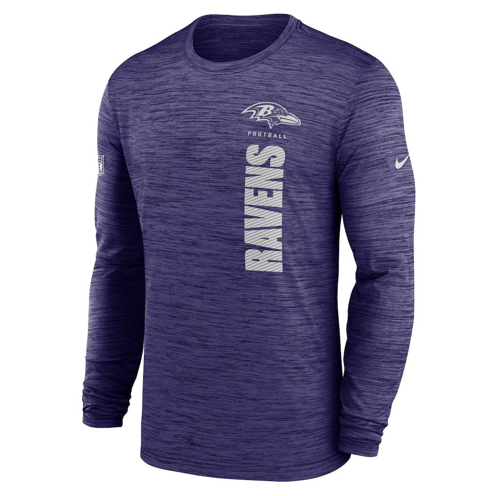 Baltimore Ravens Sideline Velocity Dri-FIT Long Sleeve T-Shirt - Purple - Nike