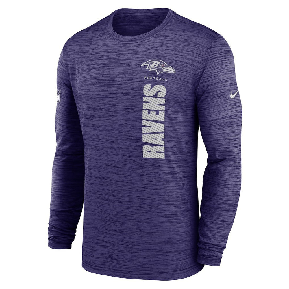Baltimore Ravens Sideline Velocity Dri-FIT Long Sleeve T-Shirt - Purple - Nike