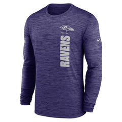 Baltimore Ravens Sideline Velocity Dri-FIT Long Sleeve T-Shirt - Purple - Nike