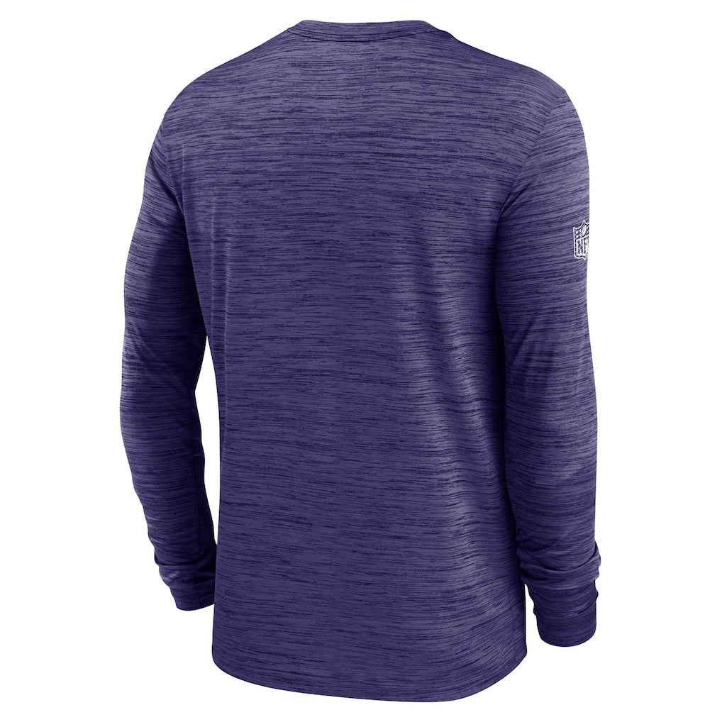 Baltimore Ravens Sideline Velocity Dri-FIT Long Sleeve T-Shirt - Purple - Nike