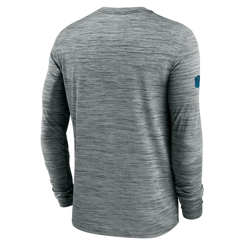 Carolina Panthers Sideline Velocity Dri-FIT Long Sleeve T-Shirt - Gray - Nike