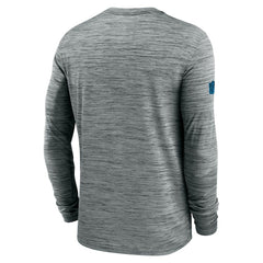 Carolina Panthers Sideline Velocity Dri-FIT Long Sleeve T-Shirt - Gray - Nike