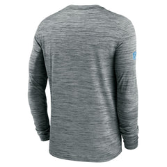 Detroit Lions Sideline Velocity Dri-FIT Long Sleeve T-Shirt - Gray - Nike