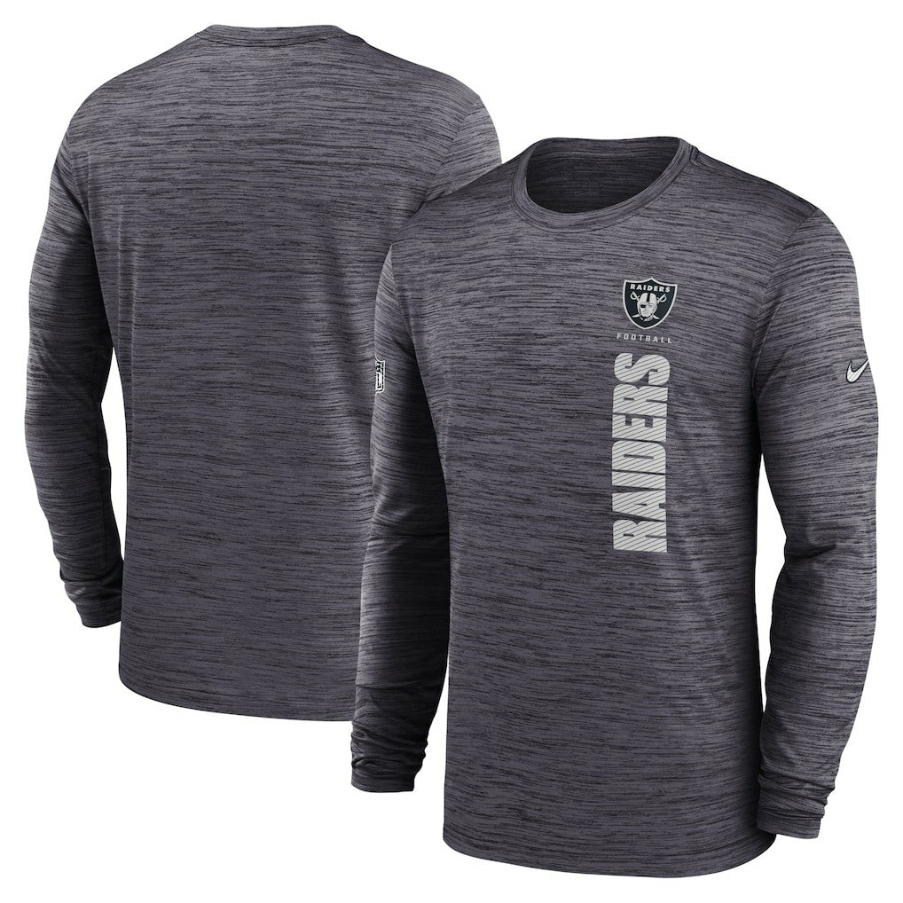 Las Vegas Raiders Sideline Velocity Dri-FIT Long Sleeve T-Shirt - Black - Nike