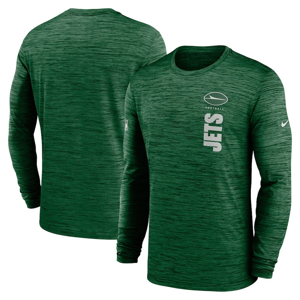 New York Jets Sideline Velocity Dri-FIT Long Sleeve T-Shirt - Green - Nike