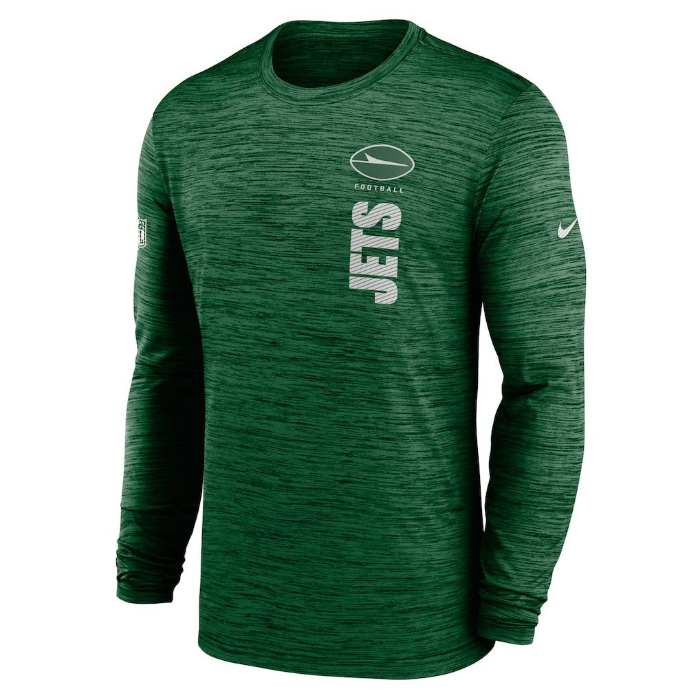 New York Jets Sideline Velocity Dri-FIT Long Sleeve T-Shirt - Green - Nike