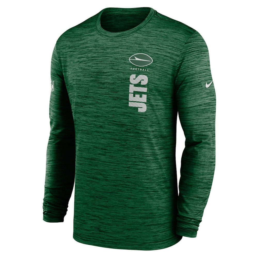 New York Jets Sideline Velocity Dri-FIT Long Sleeve T-Shirt - Green - Nike