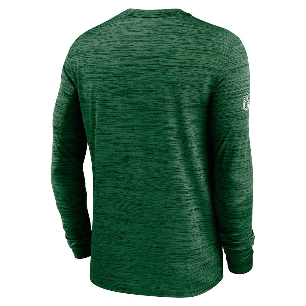 New York Jets Sideline Velocity Dri-FIT Long Sleeve T-Shirt - Green - Nike