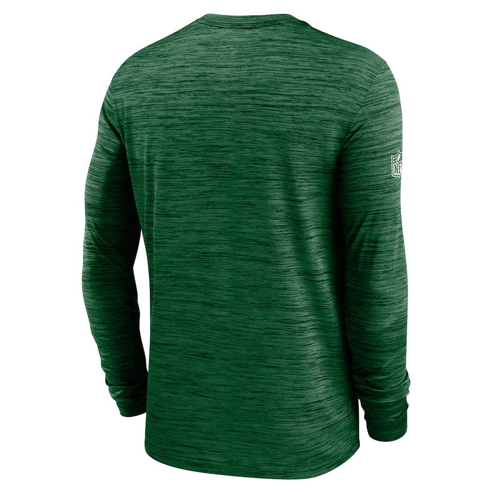 New York Jets Sideline Velocity Dri-FIT Long Sleeve T-Shirt - Green - Nike