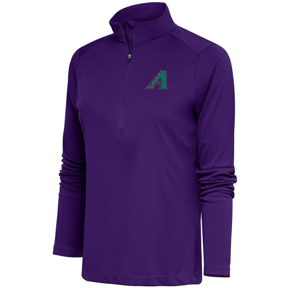 Arizona Diamondbacks Antigua Women's Cooperstown Tribute Half-Zip Pullover Top Online