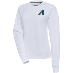 Arizona Diamondbacks Antigua Women's Cooperstown Victory Crewneck Pullover Sweatshirt for sale