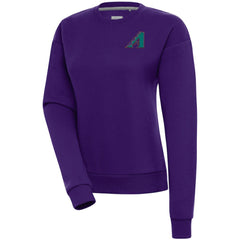 Arizona Diamondbacks Antigua Women's Cooperstown Victory Crewneck Pullover Sweatshirt Online
