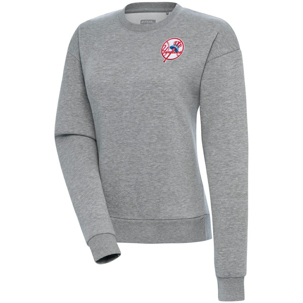 New York Yankees Antigua Women's Cooperstown Victory Crewneck Pullover Sweatshirt for sale