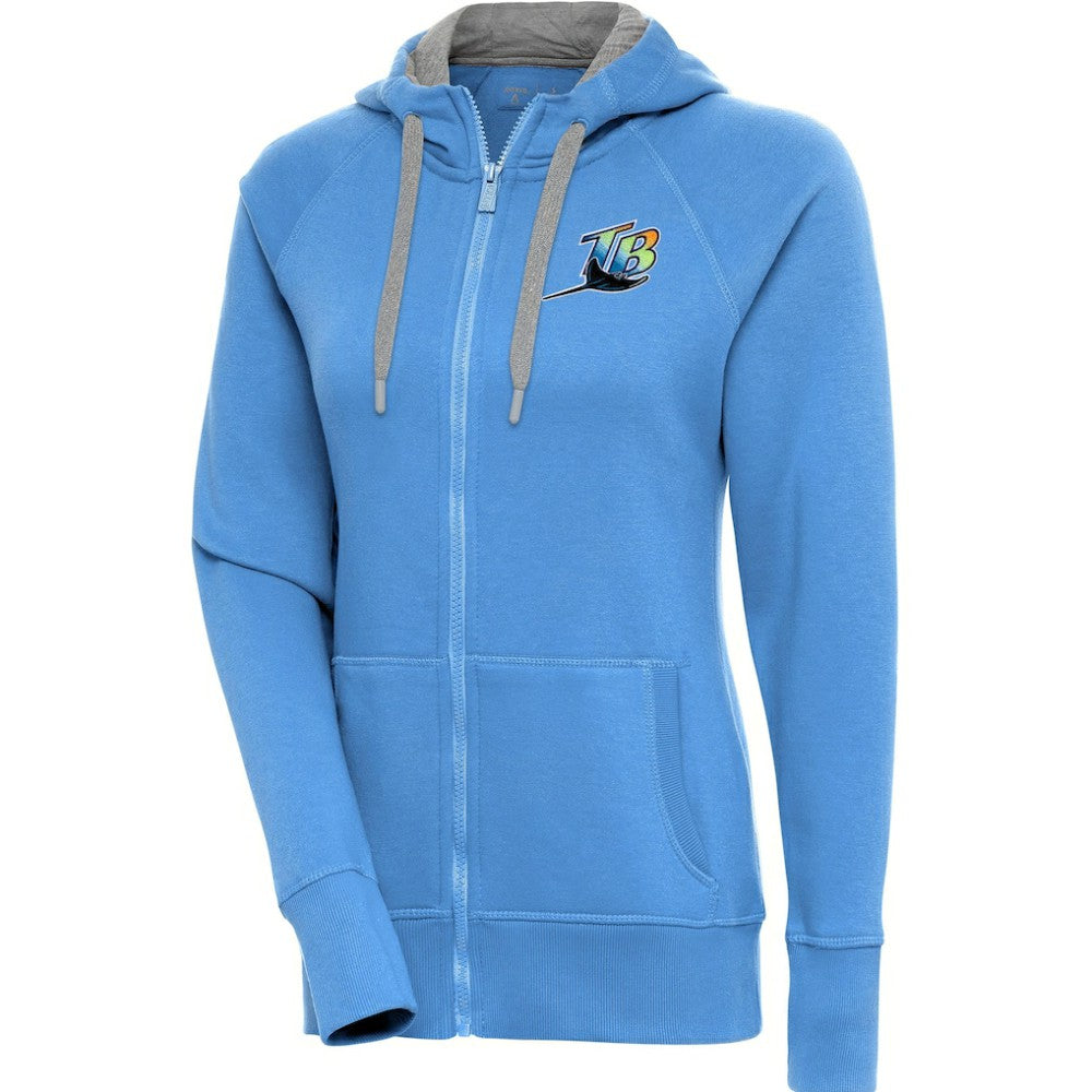 Tampa Bay Rays Antigua Women's Cooperstown Victory Full-Zip Hoodie Discount