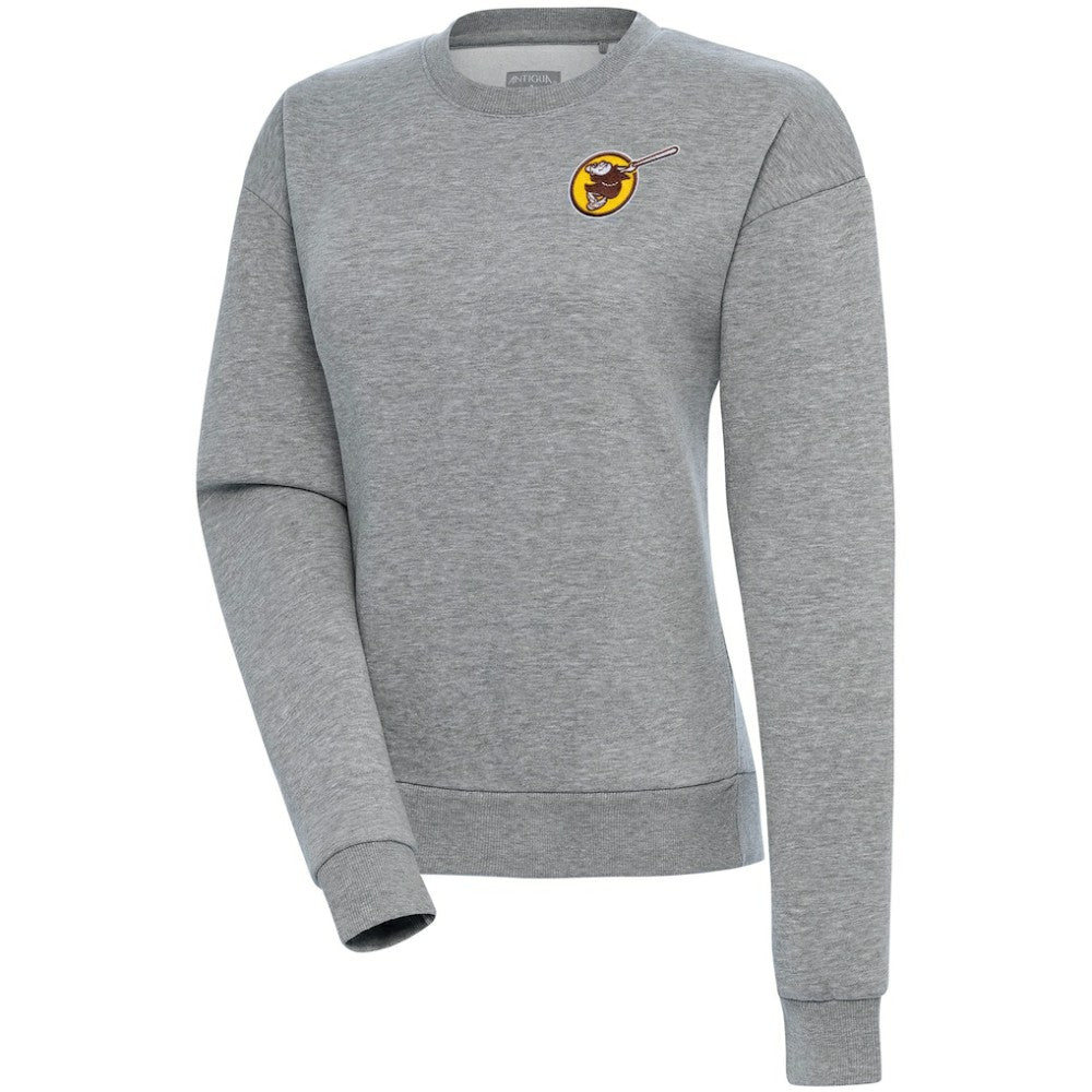 San Diego Padres Antigua Women's Cooperstown Victory Crewneck Pullover Sweatshirt for sale