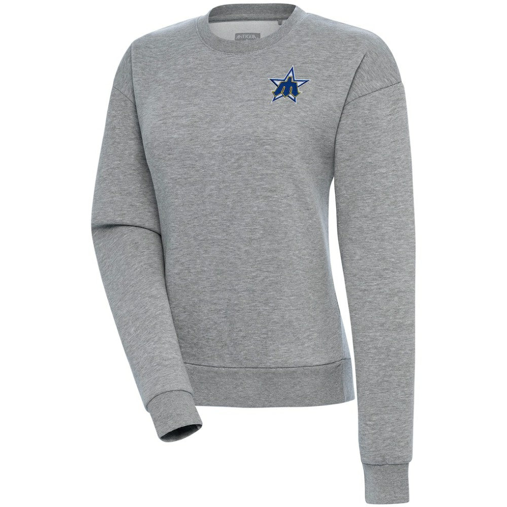 Seattle Mariners Antigua Women's Cooperstown Victory Crewneck Pullover Sweatshirt Online