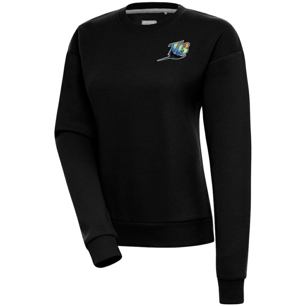 Tampa Bay Rays Antigua Women's Cooperstown Victory Crewneck Pullover Sweatshirt for sale