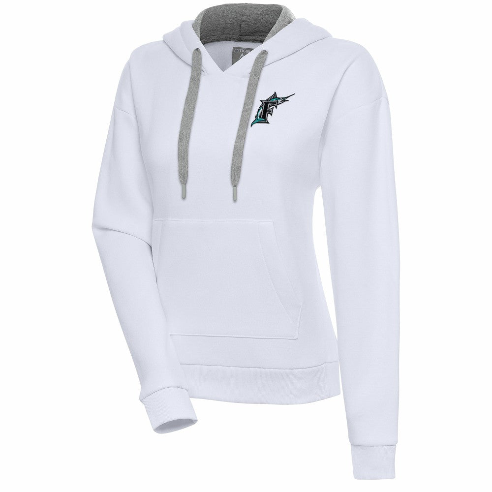 Florida Marlins Antigua Women's Cooperstown Victory Pullover Hoodie Discount