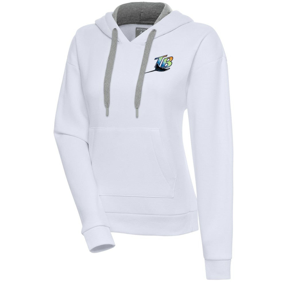 Tampa Bay Rays Antigua Women's Cooperstown Victory Pullover Hoodie Outlet