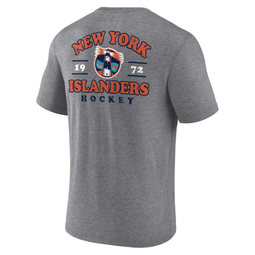 New York Islanders Winger Tri-Blend T-Shirt - Heather Gray | NHL Clearance
