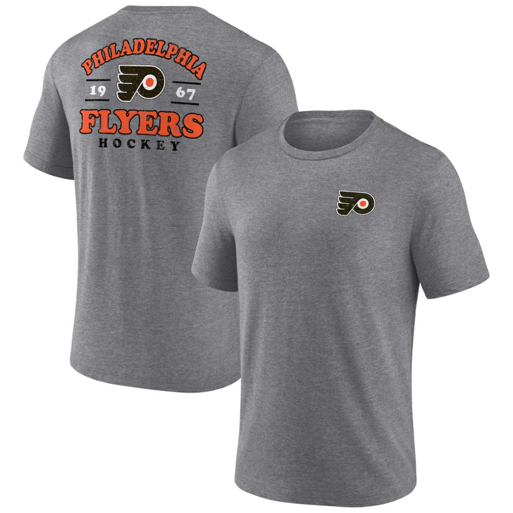 Philadelphia Flyers Winger Tri-Blend T-Shirt - Heather Gray | NHL Lifestyle