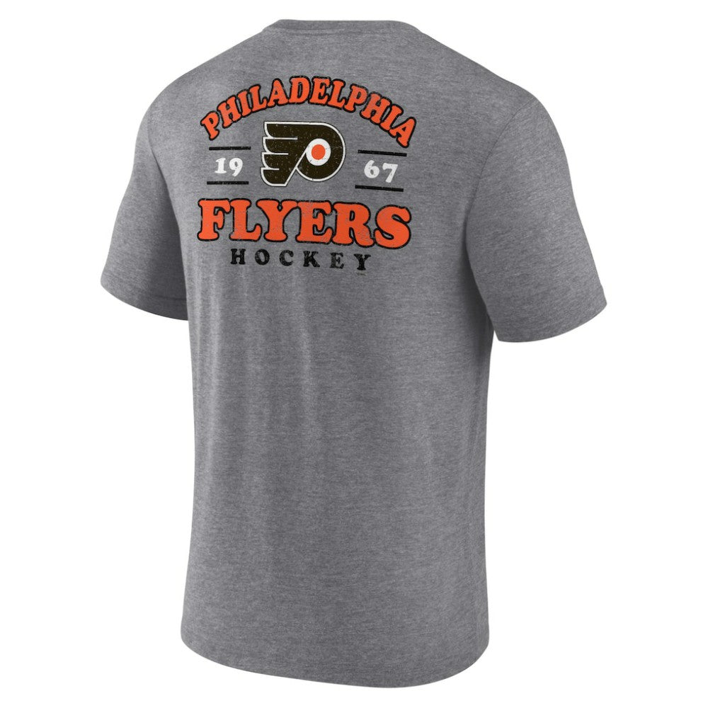 Philadelphia Flyers Winger Tri-Blend T-Shirt - Heather Gray | NHL Lifestyle