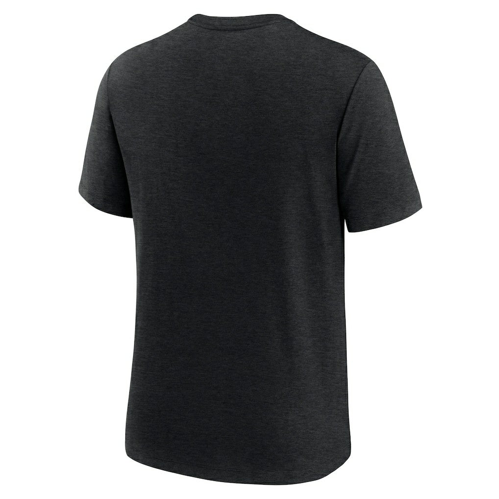 Las Vegas Raiders Blitz Tri-Blend T-Shirt - Heather Black - Nike