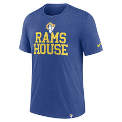 Los Angeles Rams Blitz Tri-Blend T-Shirt - Heather Royal - Nike