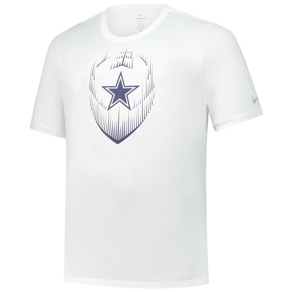 Dallas Cowboys Big & Tall Blitz Legend Icon Performance T-Shirt - White - Nike