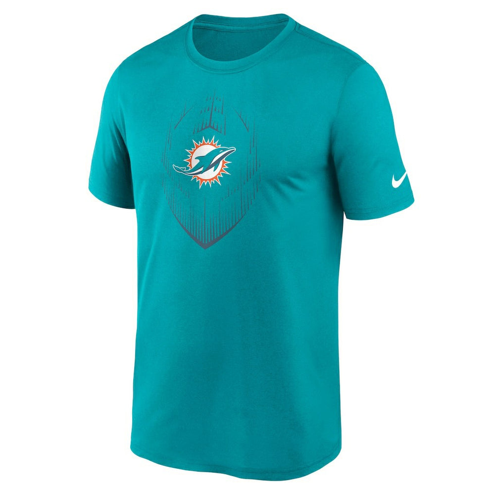 Miami Dolphins Big & Tall Blitz Legend Icon T-Shirt - Aqua - Nike