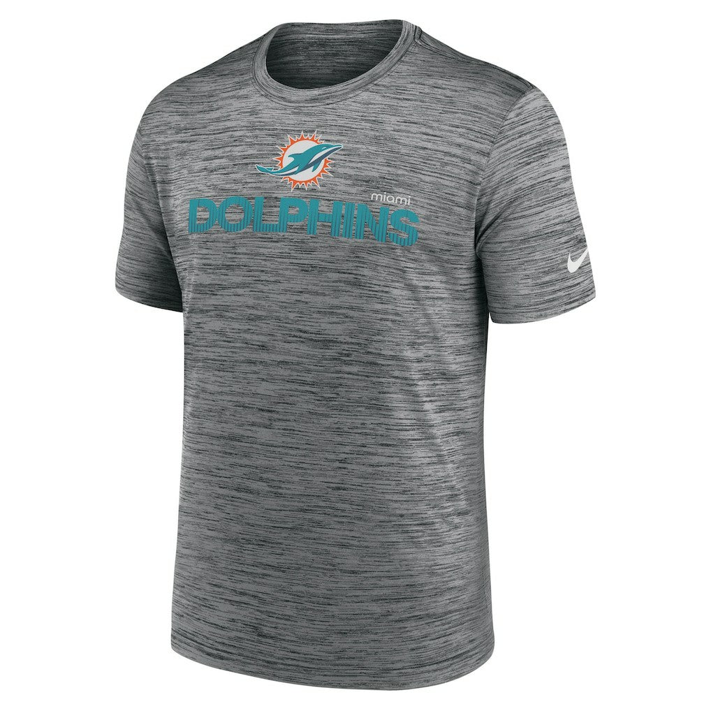 Miami Dolphins Blitz Velocity Modern Dri-FIT T-Shirt - Anthracite - Nike
