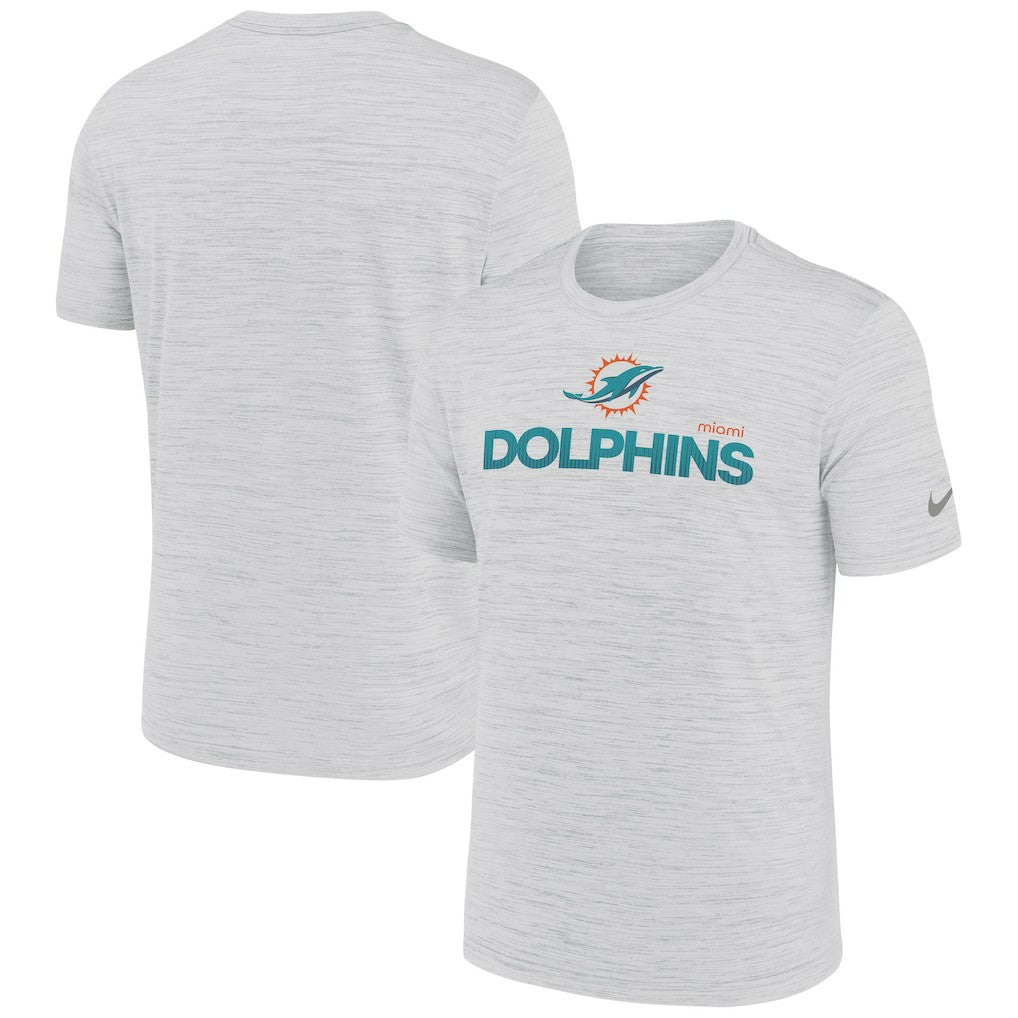 Miami Dolphins Blitz Velocity Modern Dri-FIT T-Shirt - Ash - Nike