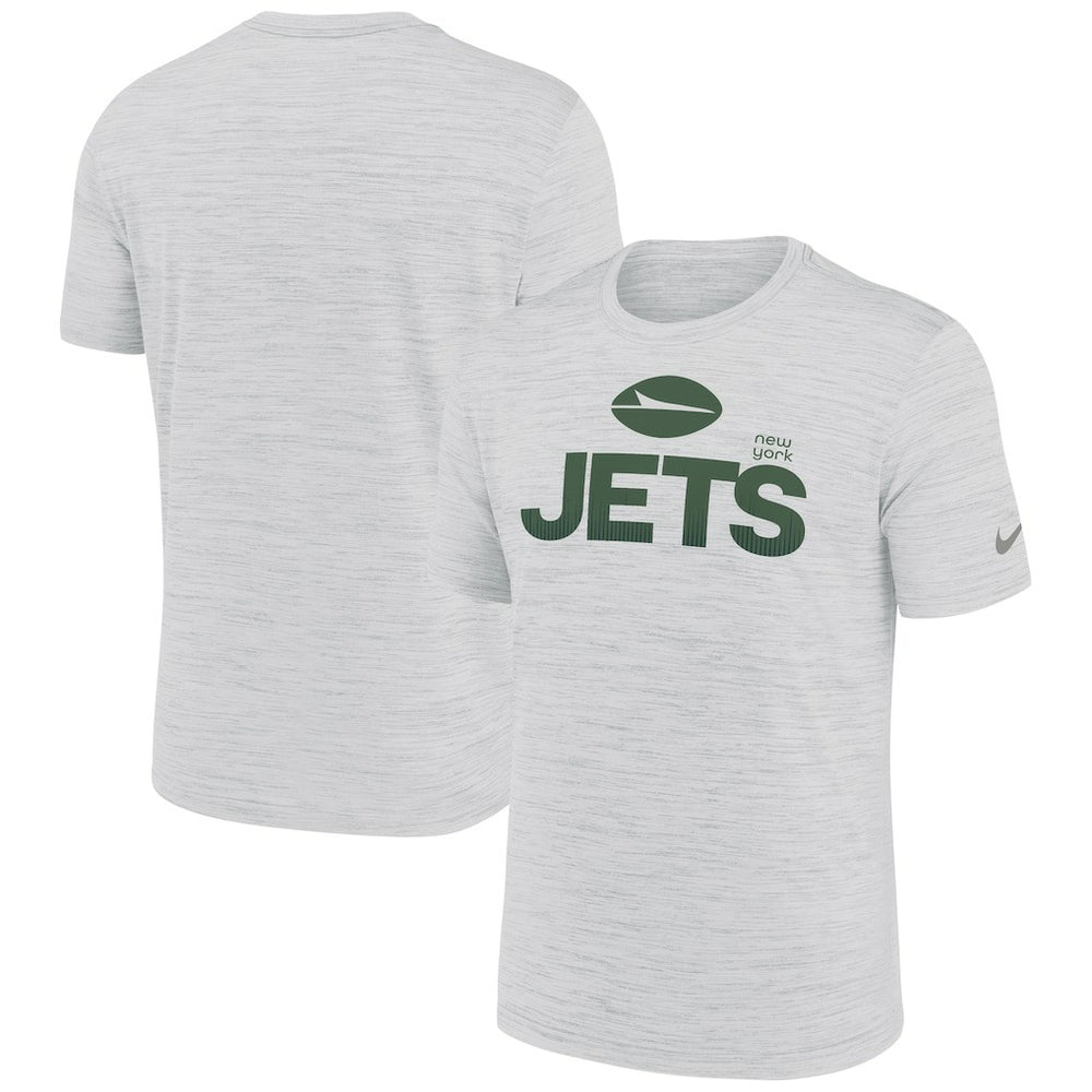 New York Jets Blitz Velocity Modern Dri-FIT T-Shirt - Ash - Nike