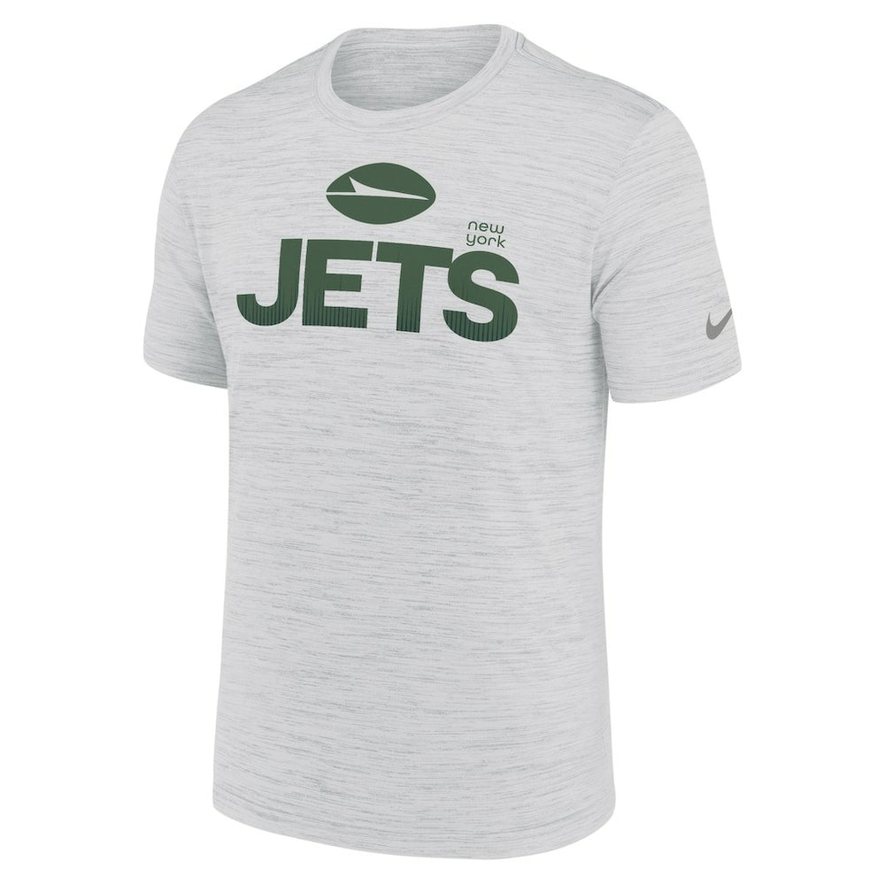 New York Jets Blitz Velocity Modern Dri-FIT T-Shirt - Ash - Nike