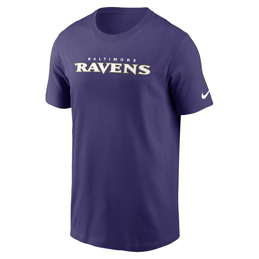 Baltimore Ravens Primetime Wordmark Essential T-Shirt - Purple - Nike