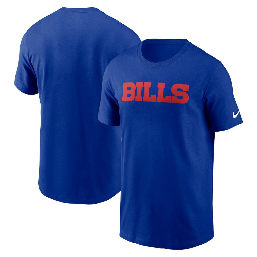 Buffalo Bills Primetime Wordmark Essential T-Shirt - Royal - Nike