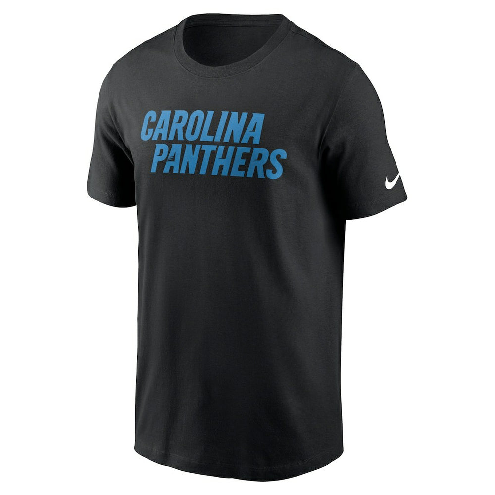 Carolina Panthers Primetime Wordmark Essential T-Shirt - Black - Nike