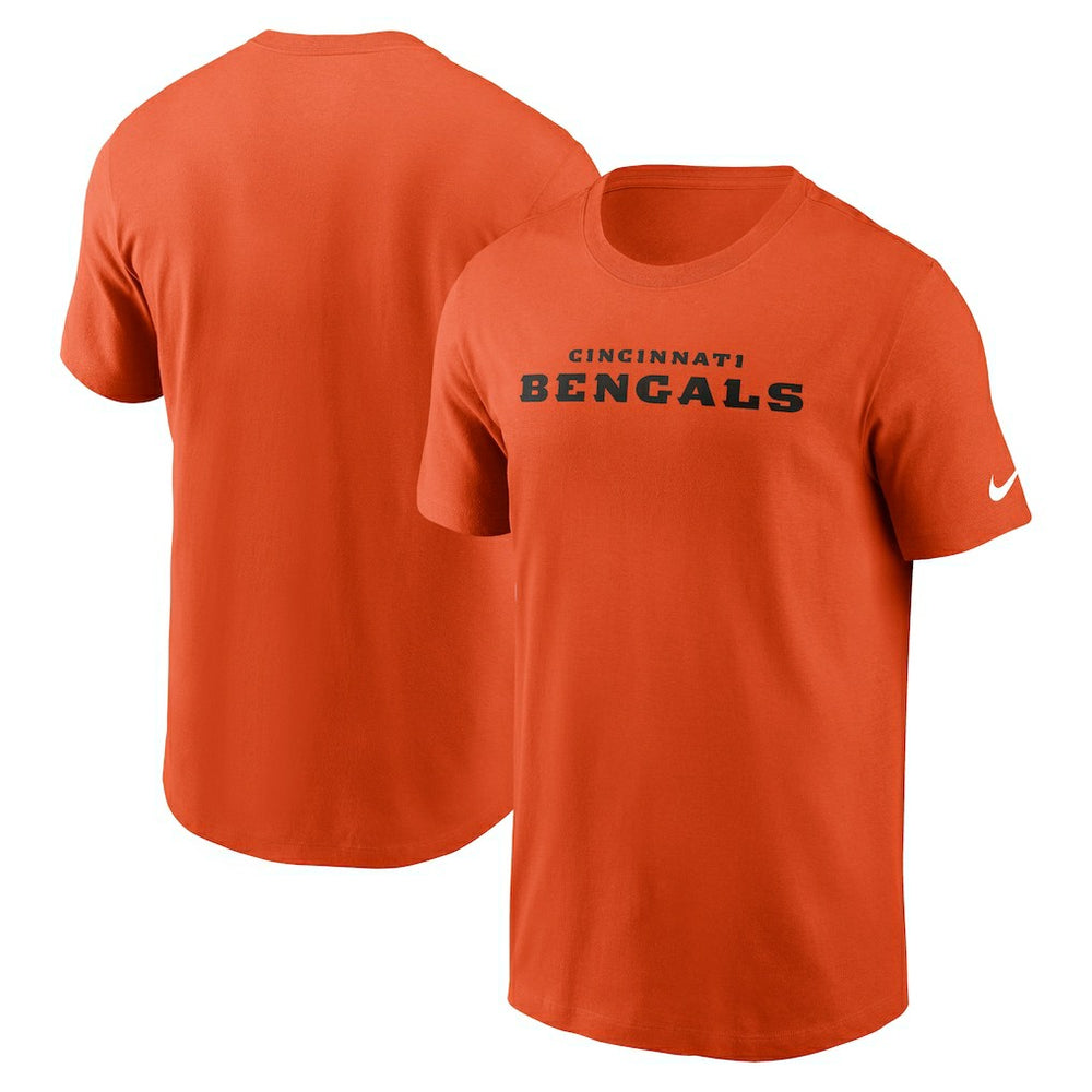 Cincinnati Bengals Primetime Wordmark Essential T-Shirt - Orange - Nike