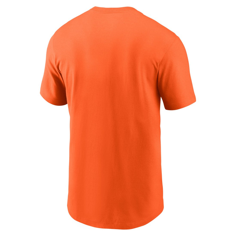 Denver Broncos Primetime Wordmark Essential T-Shirt - Orange - Nike