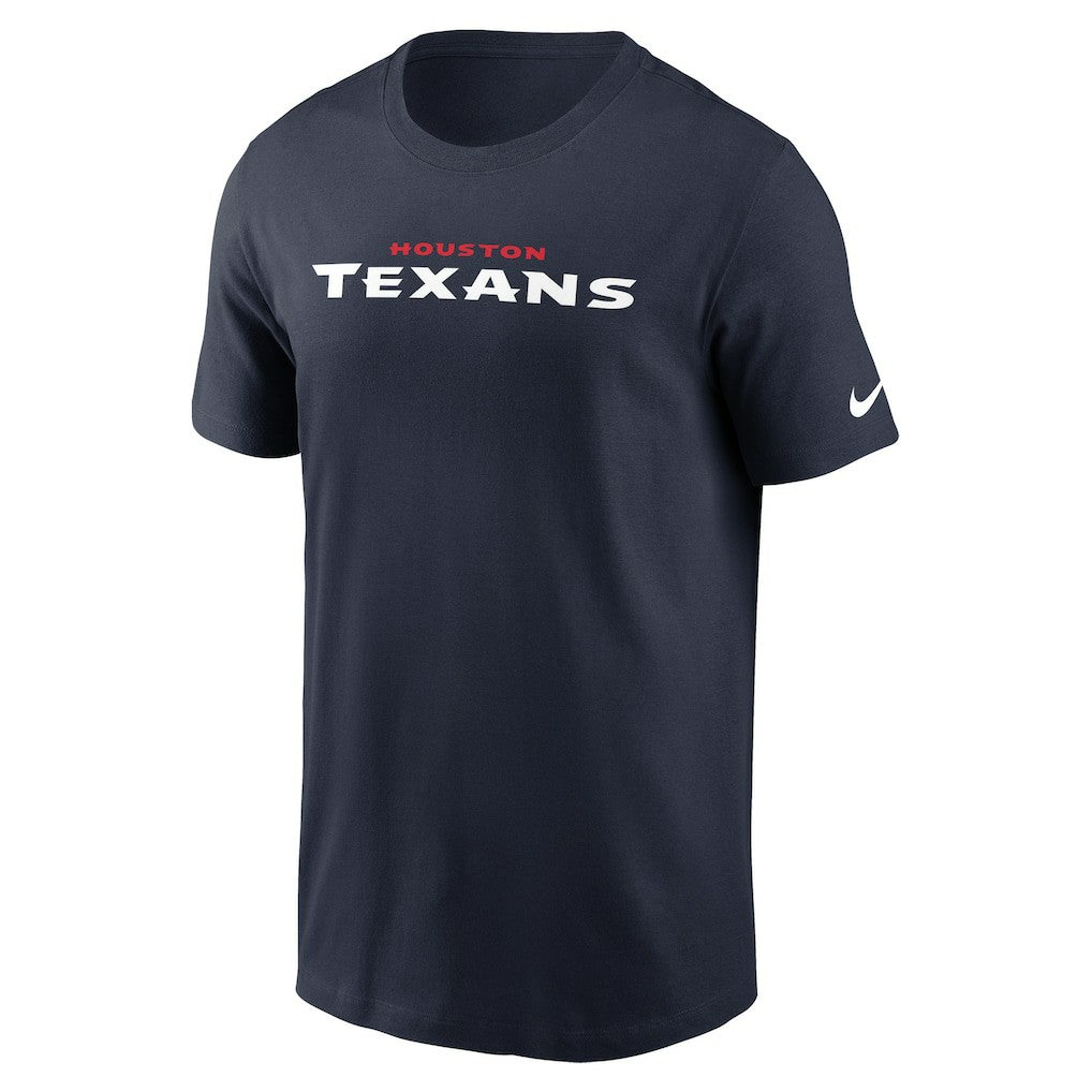 Houston Texans Wordmark Essential T-Shirt - Navy - Nike