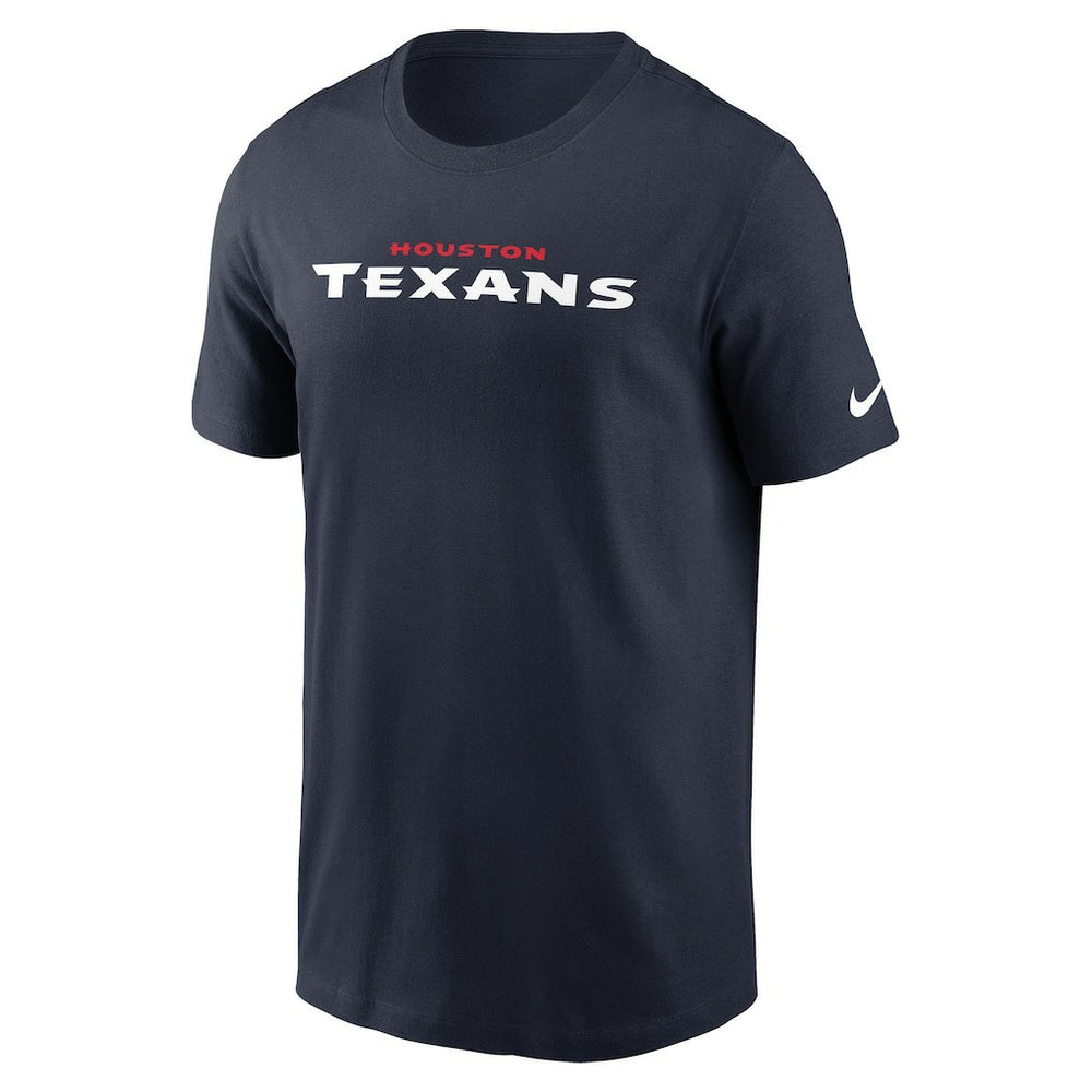 Houston Texans Wordmark Essential T-Shirt - Navy - Nike