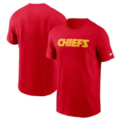 Kansas City Chiefs Primetime Wordmark Essential T-Shirt - Red - Nike