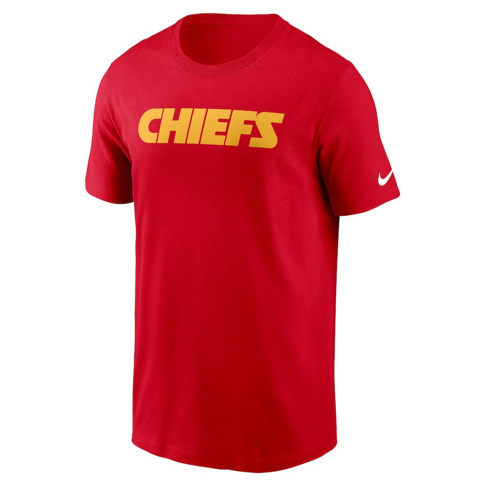 Kansas City Chiefs Primetime Wordmark Essential T-Shirt - Red - Nike